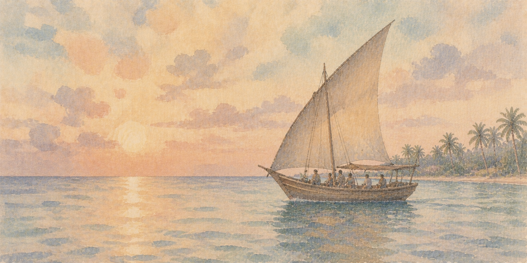 Croisière en boutre traditionnel au coucher du soleil